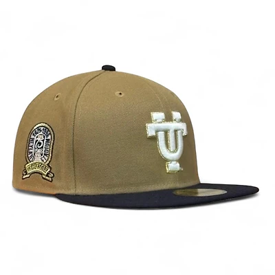 Tennessee Volunteers Khaki and Navy 75th Years Patch NCAA New Era 59FIFTY Fitted Hat