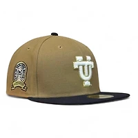 Tennessee Volunteers Khaki and Navy 75th Years Patch NCAA New Era 59FIFTY Fitted Hat
