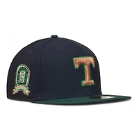 Tennessee Volunteers Navy and Green 75th Years Patch NCAA New Era 59FIFTY Fitted Hat
