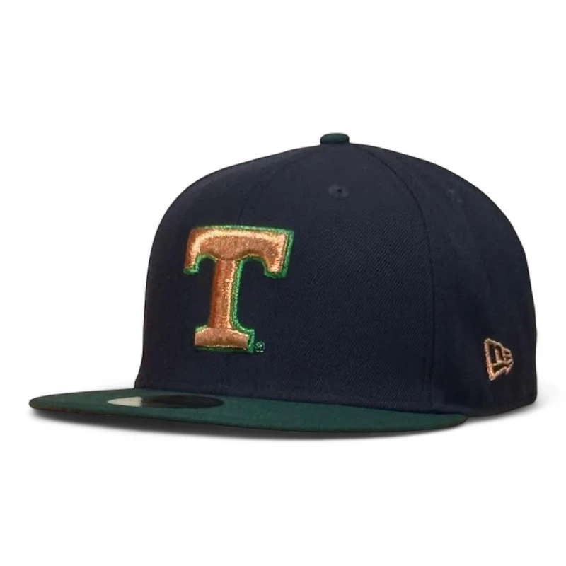 Tennessee Volunteers Navy and Green 75th Years Patch NCAA New Era 59FIFTY Fitted Hat