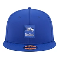 Seattle Seahawks Royal Blue Throwback 2025 NFL Sideline New Era 59FIFTY Fitted Hat