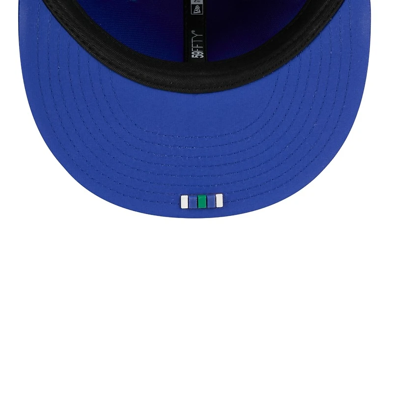 Seattle Seahawks Royal Blue Throwback 2025 NFL Sideline New Era 59FIFTY Fitted Hat