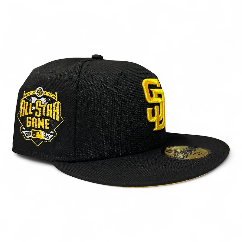 San Diego Padres Black and Yellow 2016 ASG Patch UV New Era 59Fifty Fitted Hat