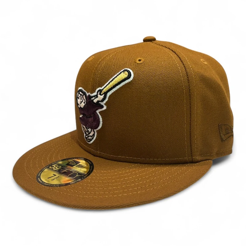 San Diego Padres Toasted Peanut Historic 1969 Patch Tan UV New Era 59Fifty Fitted Hat
