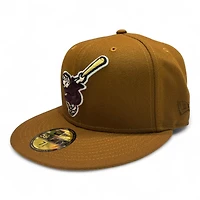 San Diego Padres Toasted Peanut Historic 1969 Patch Tan UV New Era 59Fifty Fitted Hat