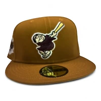 San Diego Padres Toasted Peanut Historic 1969 Patch Tan UV New Era 59Fifty Fitted Hat