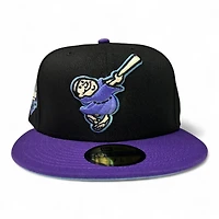 San Diego Padres Black and Purple 40th Anniversary Patch Icy Blue UV New Era 59Fifty Fitted Hat