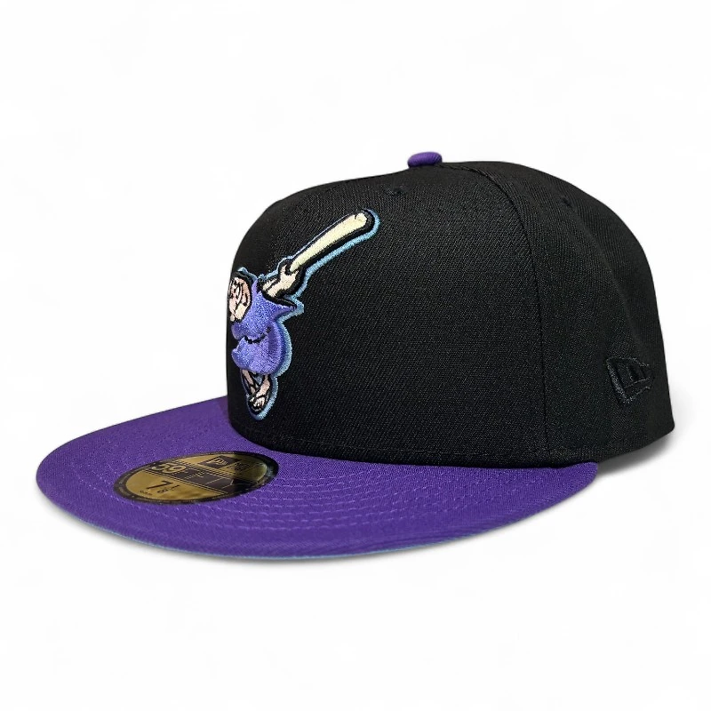 San Diego Padres Black and Purple 40th Anniversary Patch Icy Blue UV New Era 59Fifty Fitted Hat