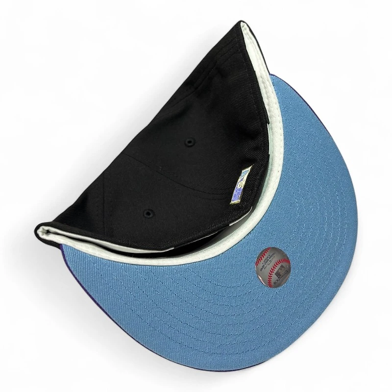 San Diego Padres Black and Purple 40th Anniversary Patch Icy Blue UV New Era 59Fifty Fitted Hat