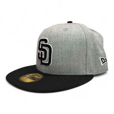 San Diego Padres Gray and Black with UV New Era 59Fifty Fitted Hat