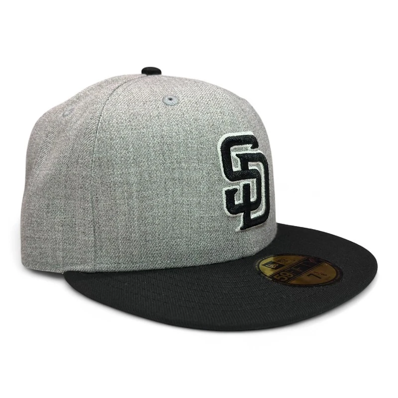 San Diego Padres and Black with Gray UV New Era 59Fifty Fitted Hat