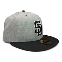 San Diego Padres and Black with Gray UV New Era 59Fifty Fitted Hat
