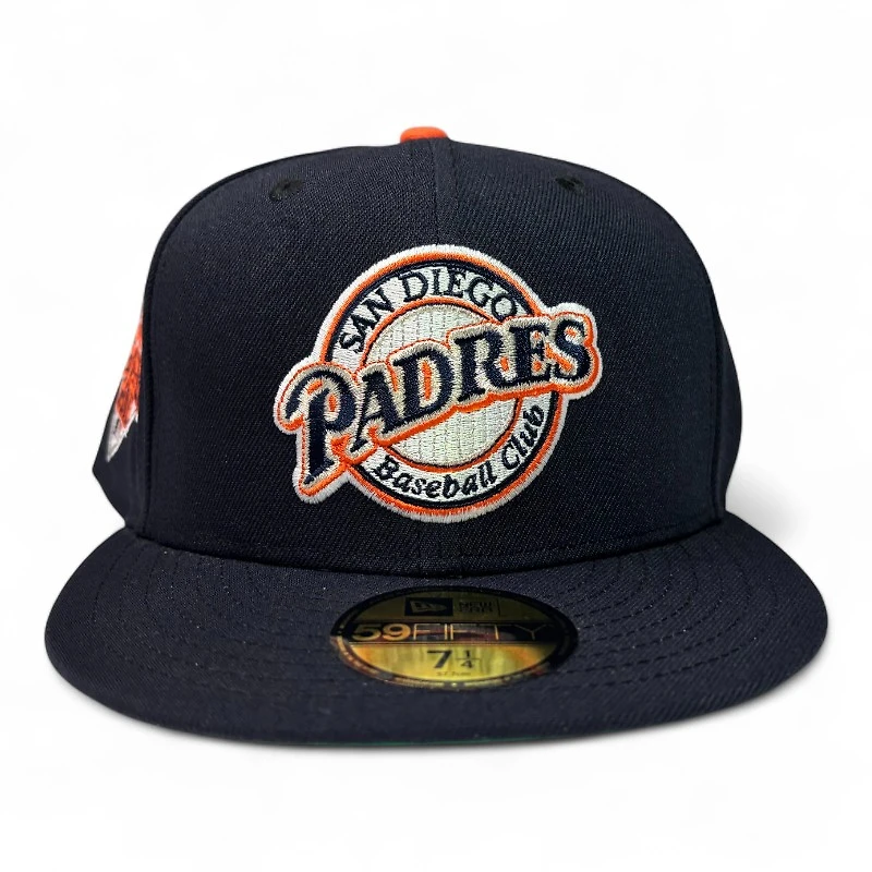 San Diego Padres Navy and Orange 1992 ASG Patch Green UV New Era 59Fifty Fitted Hat