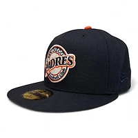 San Diego Padres Navy and Orange 1992 ASG Patch Green UV New Era 59Fifty Fitted Hat