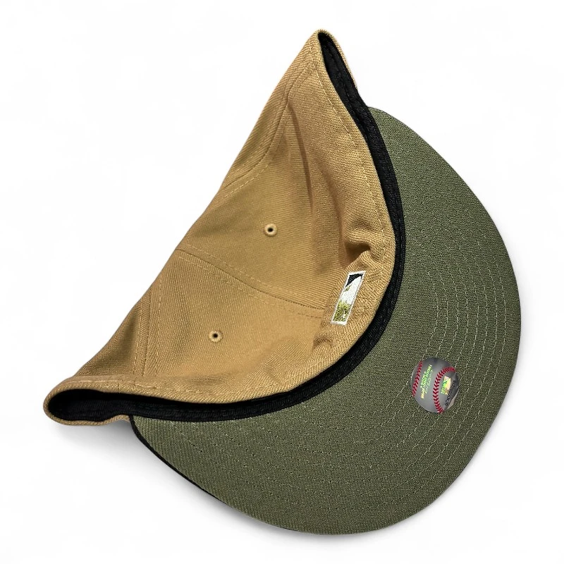 San Diego Padres Brown and Black 2Tone Friar Patch Olive UV New Era 59Fifty Fitted Hat