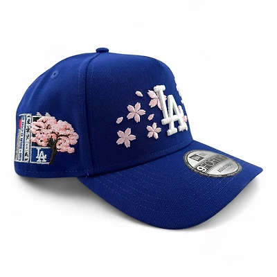 Los Angeles Dodgers Royal Blue Tokyo Series Pink Blossom New Era A-Frame 9FORTY Snapback Hat