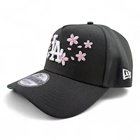 Los Angeles Dodgers Black Tokyo Series Pink Blossom New Era A-Frame 9FORTY Snapback Hat