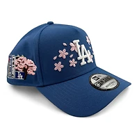 Los Angeles Dodgers Indigo Tokyo Series Pink Blossom New Era A-Frame 9FORTY Snapback Hat