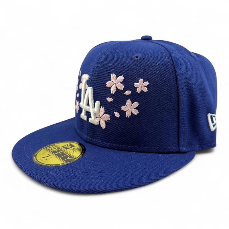 Los Angeles Dodgers Royal Blue Tokyo Series Pink Blossom Green UV New Era 59FIFTY Fitted Hat