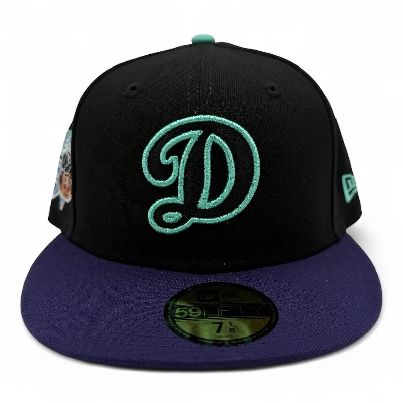 Los Angeles Dodgers Black and Purple Japanese Shohei Ohtani Gray UV New Era 59FIFTY Fitted Hat
