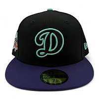 Los Angeles Dodgers Black and Purple Japanese Shohei Ohtani Gray UV New Era 59FIFTY Fitted Hat