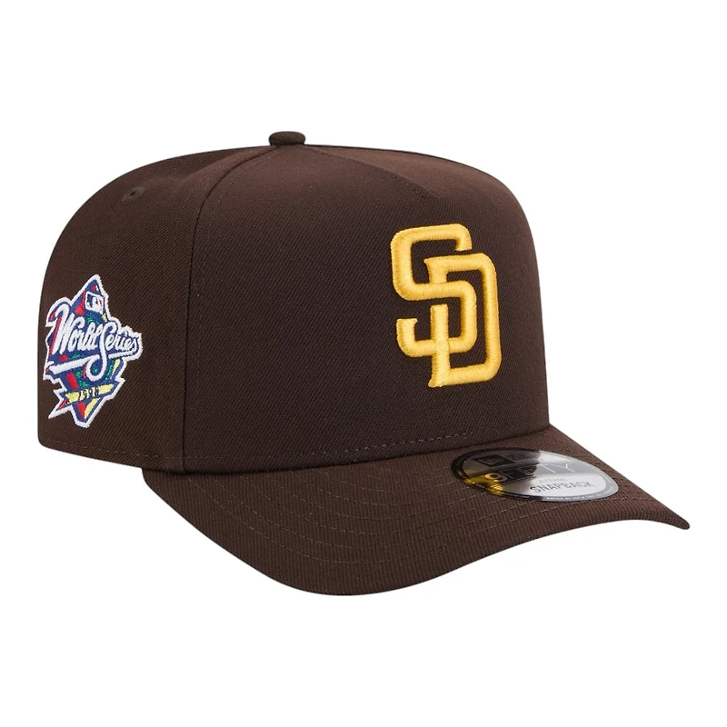 San Diego Padres Brown 1998 World Series Patch New Era 9FIFTY A-Frame Snapback Hat