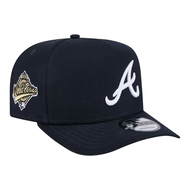 Atlanta Braves Navy 1995 World Series Patch New Era 9FIFTY A-Frame Snapback Hat