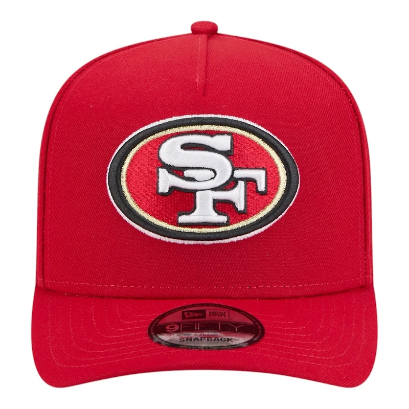San Francisco 49ers Red Super Bowl XXIV Patch New Era 9FIFTY A-Frame Snapback Hat