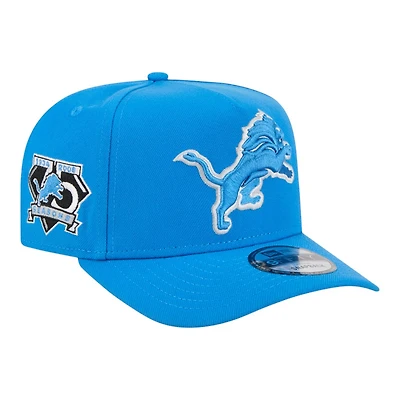 Detroit Lions Blue 75 Seasons Patch New Era 9FIFTY A-Frame Snapback Hat