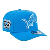 Detroit Lions Blue 75 Seasons Patch New Era 9FIFTY A-Frame Snapback Hat
