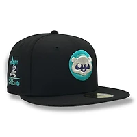 Chicago Cubs Black with Be Alert Patch Grey UV New Era 59FIFTY Fitted Hat
