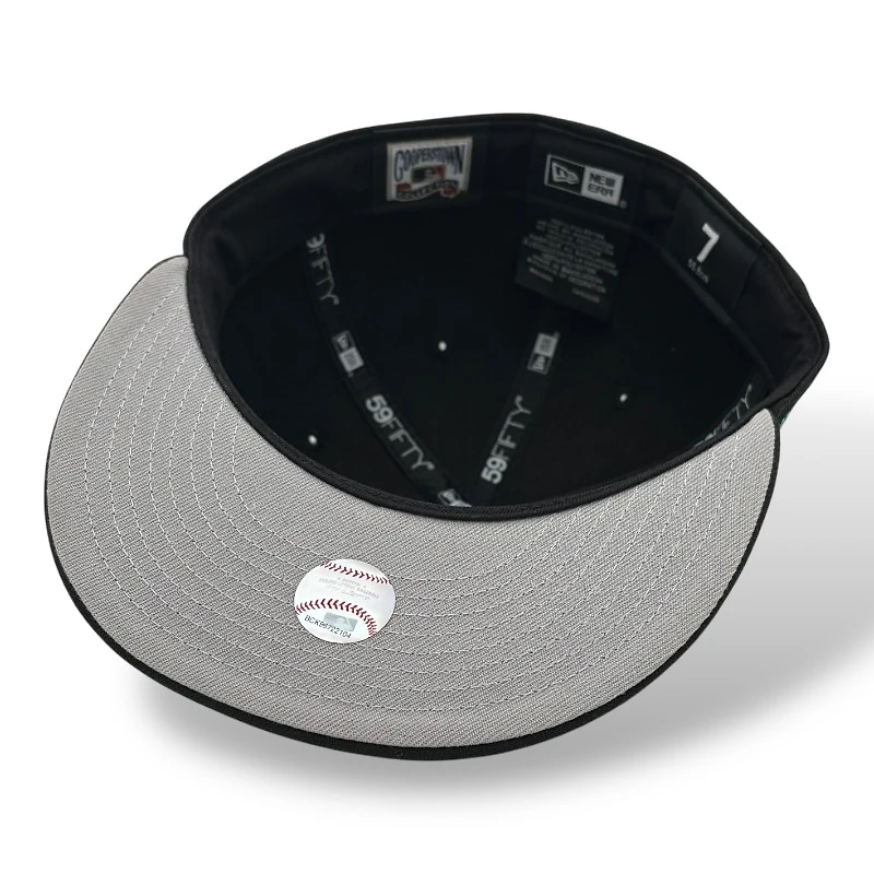 Chicago Cubs Black with Be Alert Patch Grey UV New Era 59FIFTY Fitted Hat