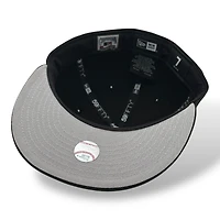 Chicago Cubs Black with Be Alert Patch Grey UV New Era 59FIFTY Fitted Hat