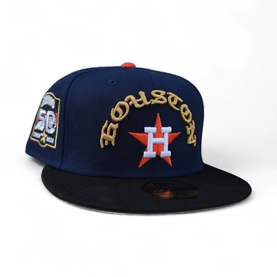 Houston Astros Oceanside Blue Black 2T Leon the Lab City 1962 Patch Grey UV New Era 59FIFTY Fitted Hat