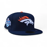 Denver Broncos Oceanside Blue Leon the Lab Green UV New Era 59FIFTY Fitted Hat