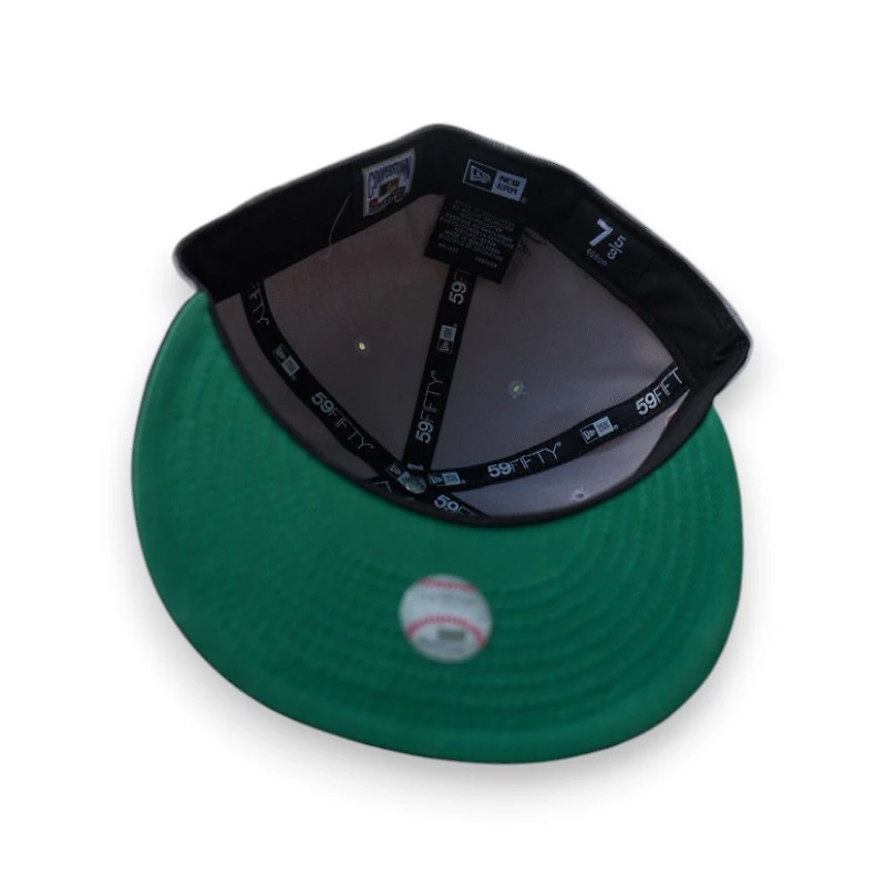 Seattle Mariners Grey Navy 2T Leon the Lab Jackie Robinson Patch Green UV New Era 59FIFTY Fitted Hat