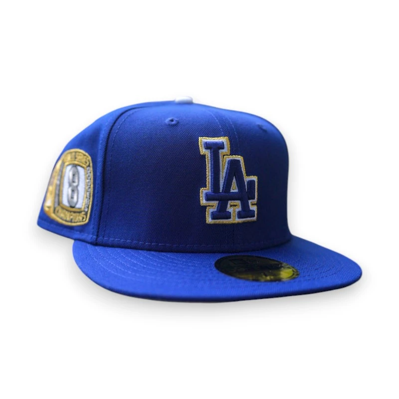 Los Angeles Dodgers Dark Royal Leon the Lab Ohtani 8x Patch Grey UV New Era 59FIFTY Fitted Hat