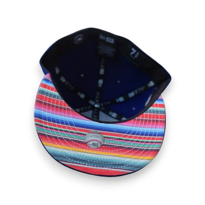 Los Angeles Dodgers Dark Royal Leon the Lab Viva Patch Serape UV New Era 59FIFTY Fitted Hat