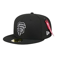 San Francisco Giants Black New Era x Alpha Industries 59FIFTY Fitted Hat