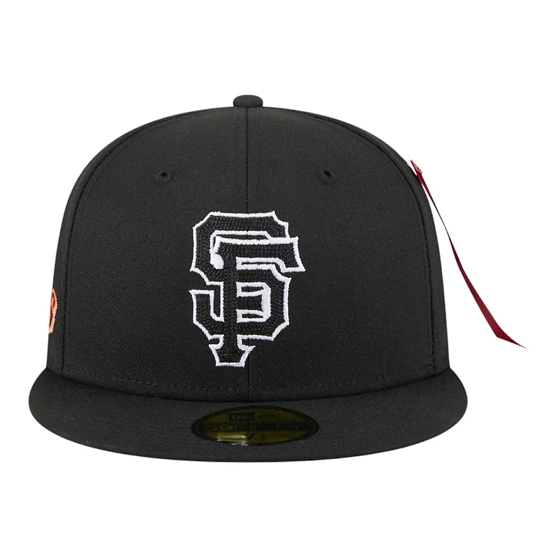 San Francisco Giants Black New Era x Alpha Industries 59FIFTY Fitted Hat