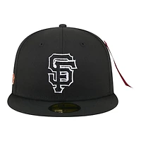 San Francisco Giants Black New Era x Alpha Industries 59FIFTY Fitted Hat