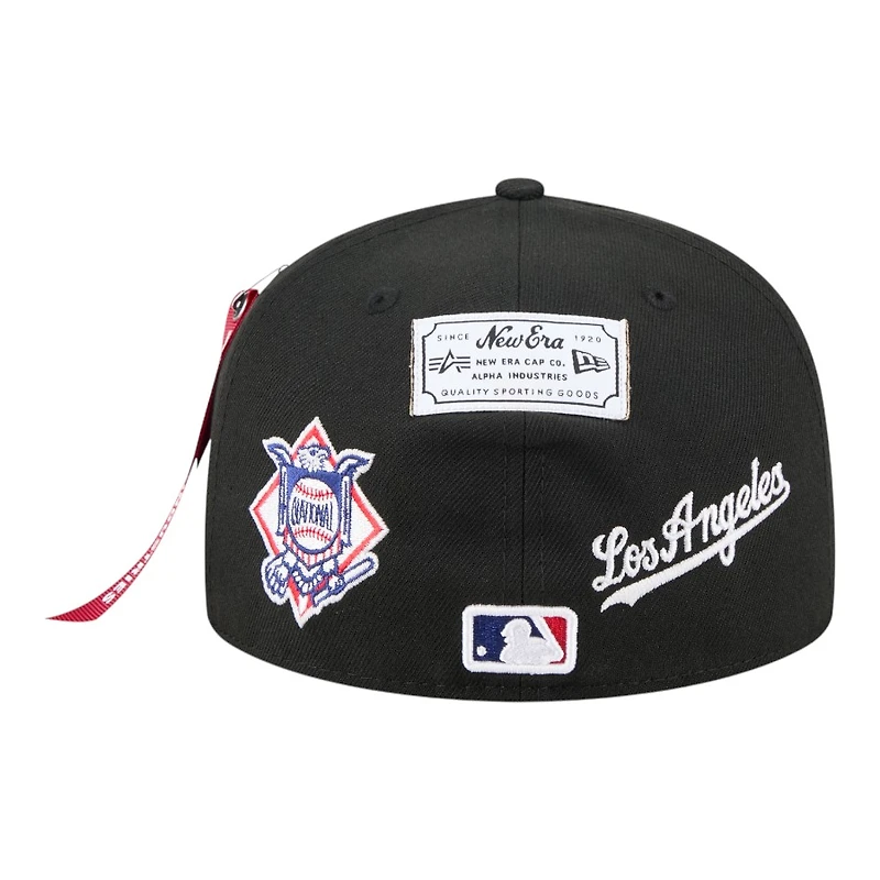 Los Angeles Dodgers Black New Era x Alpha Industries 59FIFTY Fitted Hat