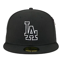 Los Angeles Dodgers Black New Era x Alpha Industries 59FIFTY Fitted Hat