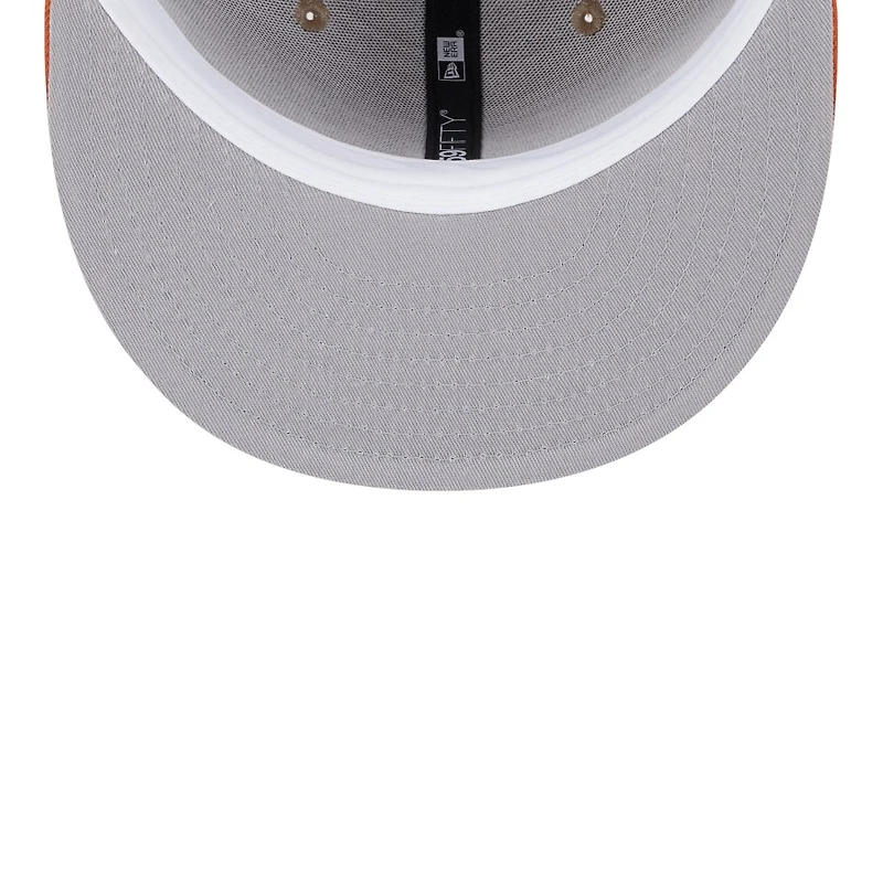 Texas Longhorns Camel Brown and Orange Basic New Era 59FIFTY Fitted Hat