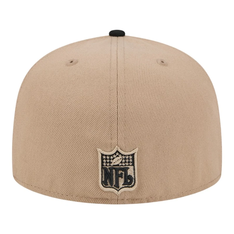Philadelphia Eagles Camel Brown and Black Basic New Era 59FIFTY Fitted Hat