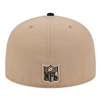 Philadelphia Eagles Camel Brown and Black Basic New Era 59FIFTY Fitted Hat