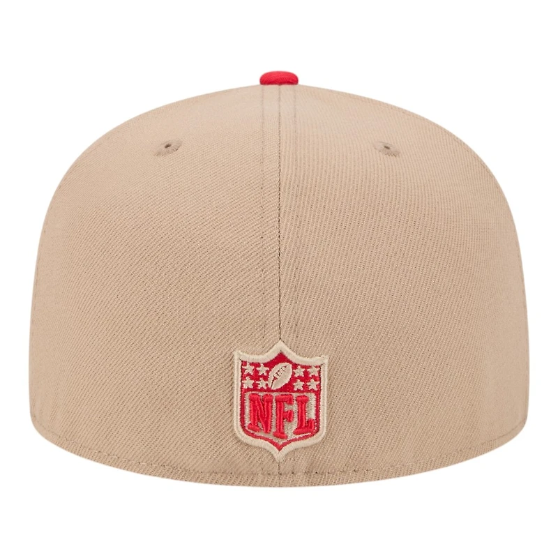Kansas City Chiefs Camel Brown and Red Basic New Era 59FIFTY Fitted Hat