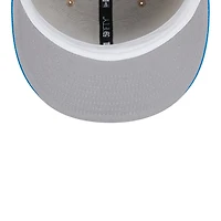 Detroit Lions Camel Brown and Blue Basic New Era 59FIFTY Fitted Hat