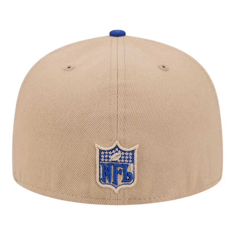 Denver Broncos Camel Brown and Royal Blue Basic New Era 59FIFTY Fitted Hat