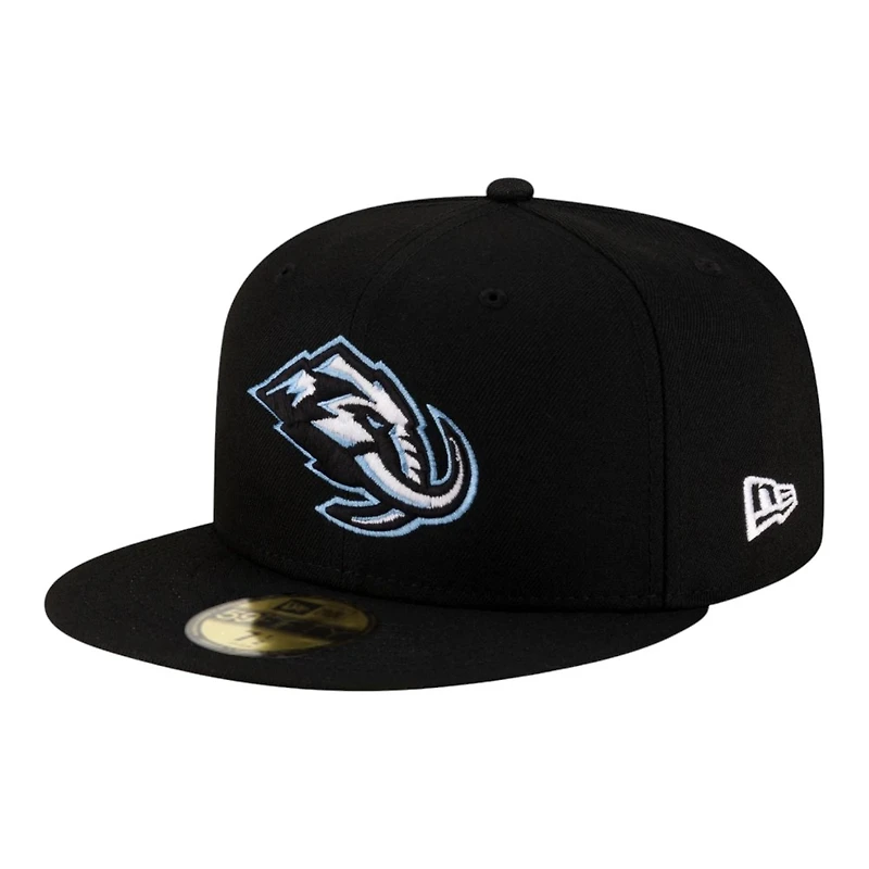Utah Mammoth Black Primary Logo Basic New Era 59FIFTY Fitted Hat